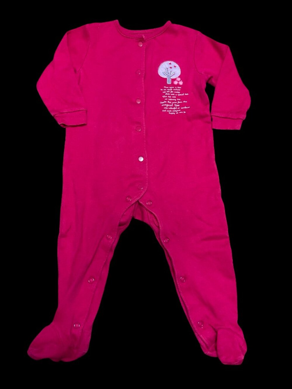 🌻10/$25 - Fuchsia Sleeper w/ Tree Poem Embroidery